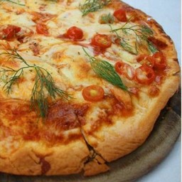 พิซซ่าแซลมอน Salmon Pizza