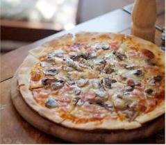 พิซซ่าแฮม เห็ด Ham and Mushroom Pizza