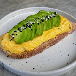 Avocado Scrambled Egg Toast