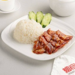 ข้าวหมูแดงอบน้ำผึ้ง