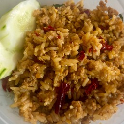 ข้าวกะเพราคลุกหมูสับ