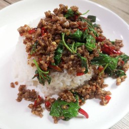 ข้าวกระเพราหมูสับ
