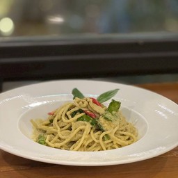 สปาเก็ตตี้เขียวหวานไก่