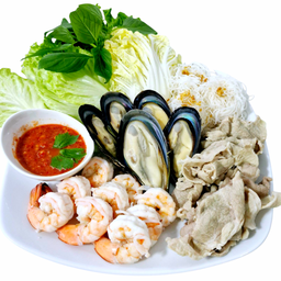 เมี่ยง กุ้ง หอยแมลงภู่ สันคอ
