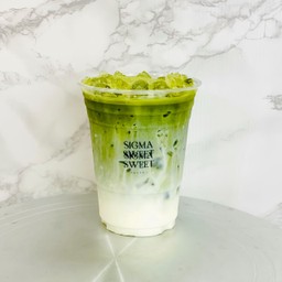 มัทฉะลาเต้ Matcha latte (Sigma sweet recipe)