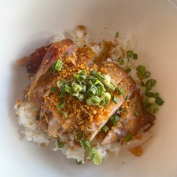 [เซตสุดฮิต] ข้าวต้มแห้งไก่อบ + บะหมี่คลุก(แห้ง)ไก่อบ