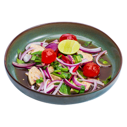 ยำหมูยอไข่แดงเค็ม Spicy Vietnamese Sausage With Salted Eggs