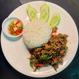 ข้าวกระเพราหมูสับ