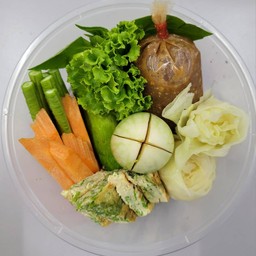 K-322    น้ำพริกกะปิไข่เค็ม+ชุดผัก