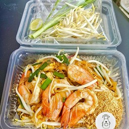ผัดไทยกุ้งสด