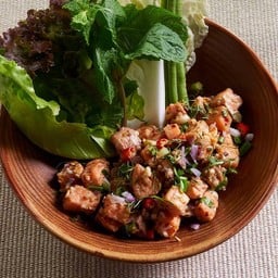 ลาบปลาแซลมอน