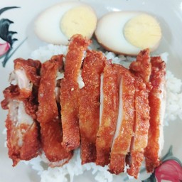 ข้าวหน้าไก่ทอด