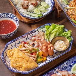 ชุดอาหารเช้า น้ำส้มคั้น