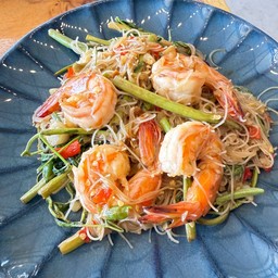 หมี่กระเฉดกุ้ง