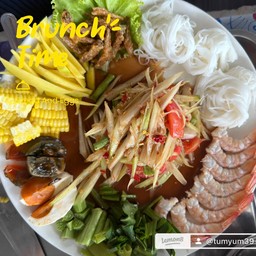 ตำถาดกุ้งสุก