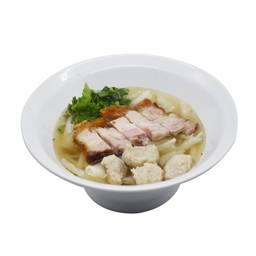 ก๋วยจั๊บหมูกรอบ + หมูเด้ง (หลีเจ็กตง)