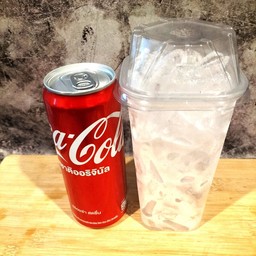 โค้ก+น้ำแข็ง