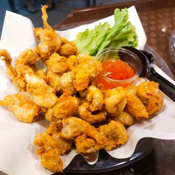 หนังไก่ทอด