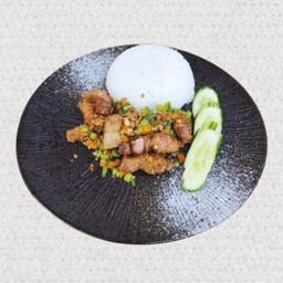 K52.ข้าวคั่วพริกเกลือหมูสามชั้น