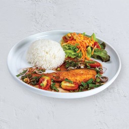 ข้าวปลาแซลมอนคิริมิย่างแซ่บ