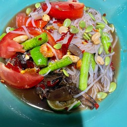 ตำเส้นเล็ก ปลาร้า