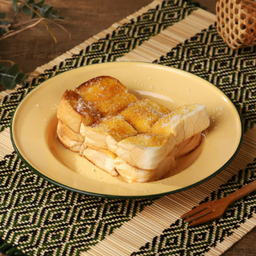 ขนมปังปิ้งเนยนมน้ำตาล - Toast With Butter Milk and Sugar
