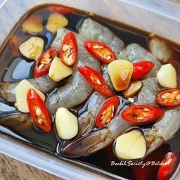 กุ้งดองซีอิ๋ว พร้อมน้ำจิัมซีฟู๊ด