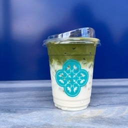 Iced Japanese Matcha Green Tea Latte