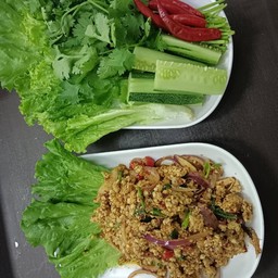 กับข้าว ลาบหมู