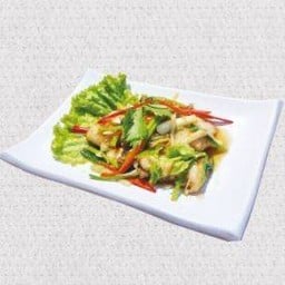 M43.ปลากระพงผัดขึ้นฉ่าย