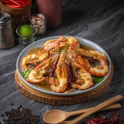 กุ้งทอดซอสมะขาม 3 ตัว