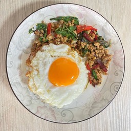 กระเพราเนื้อสับ