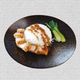 O17.ข้าวหน้าหมูกรอบ