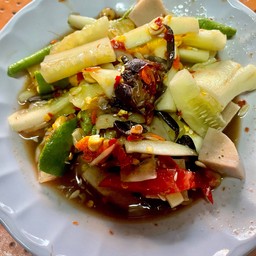 ตำแตง ปูปลาร้า หมูยอ