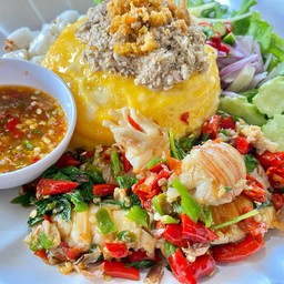 ดูโอ้ปูแกะ+กั้งกระดานกะเพรา