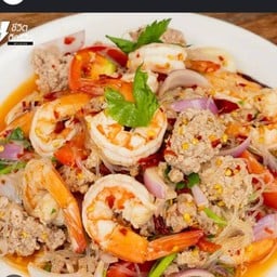 ยำวุ้นเส้นทะเล(ปลาร้า)