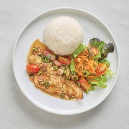 ข้าวปลาซีบรีมย่างแซ่บ