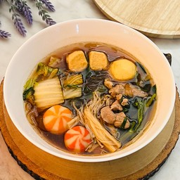 น้ำดำพร้อมทานเซตสุดคุ้ม - หมู (แถมฟรีน้ำจิ้มสุกี้)