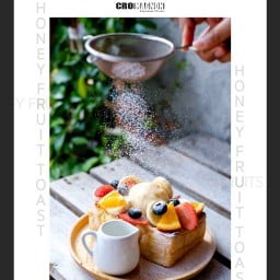 โครมันยอง คาเฟ่ ขนมปัง ชา กาแฟ นมสด และเครื่องดื่ม