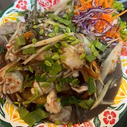 ตำปูม้ากุ้งสด