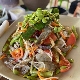 ตำกุ้งสด