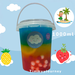 สตรอเบอร์รี่ สับปะรด บลฺูฮาวาย_ถัง