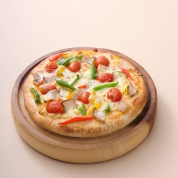 Thick Crust Chili Mushroom Pizza