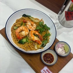 หมี่ฮกเกี้ยนกุ้ง Hokkien Noodles with Shrimp 福建炒面配虾