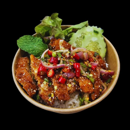 ข้าวยำไก่ซี้ด (ลาบ)