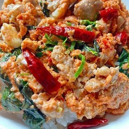 ข้าวไข่ข้นห่อหมกหมูสับ