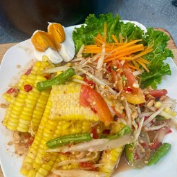 ตำข้าวโพดไข่เค็ม