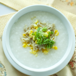 โจ๊กหมูใส่ข้าวโพด 玉米猪肉粥 Corn & Pork Congee