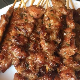 หมูปิ้งพริกไทยดำ3ไม้