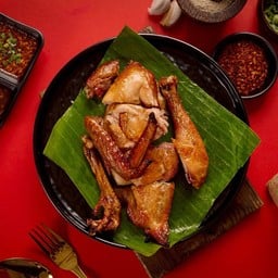 ไก่บ้านโคราช ย่างครึ่งตัว
